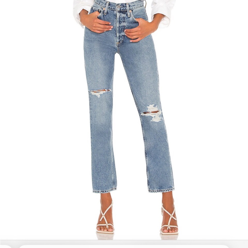 High Rise Straight Leg Jean